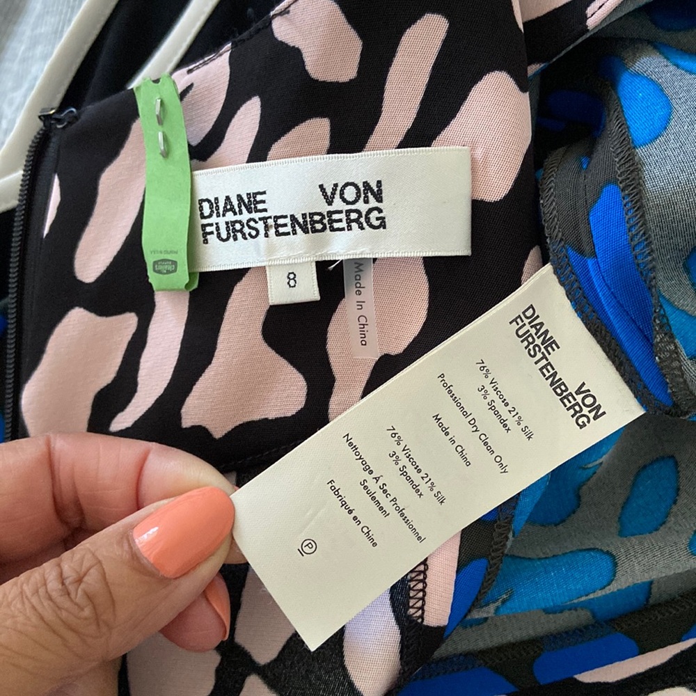 Diane Von Ferstenberg Leopard Printed Dress size 8 - Picture 10 of 12
